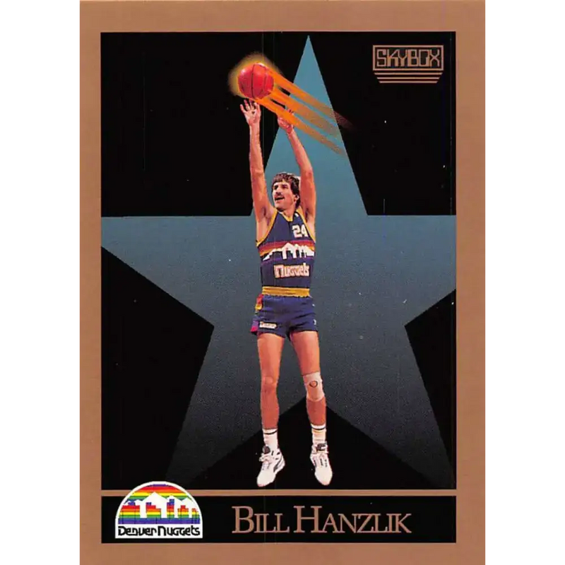1990-91 SkyBox #75 Bill Hanzlik EX Excellent Denver Nuggets Basketball Card - Basketball Card Single