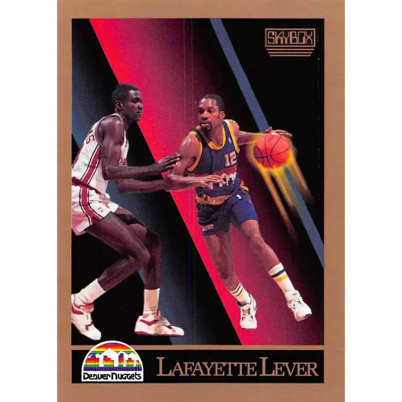 1990-91 SkyBox #78 Lafayette Lever EX Excellent SP Denver Nuggets Basketball Card