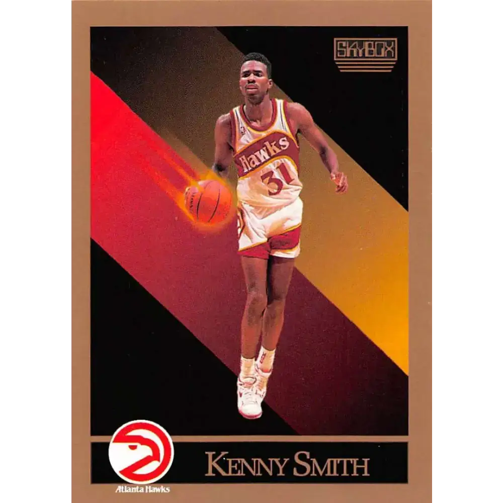 1990-91 SkyBox #8 Kenny Smith EX Excellent SP Atlanta Hawks Basketball Card - Basketball Card Single