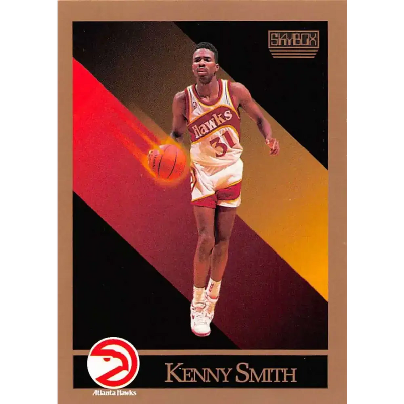 1990-91 SkyBox #8 Kenny Smith EX Excellent SP Atlanta Hawks Basketball Card - Basketball Card Single