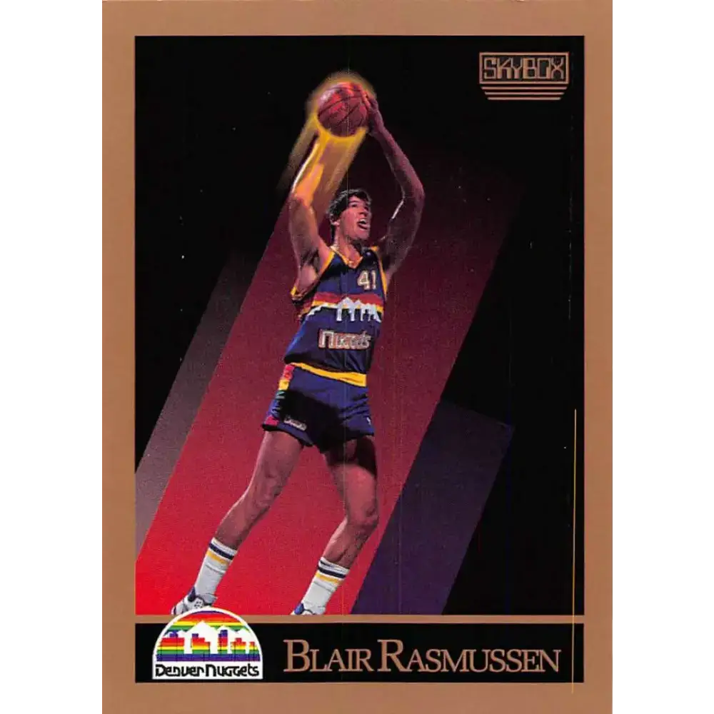 1990-91 SkyBox #80 Blair Rasmussen EX Excellent Denver Nuggets Basketball Card - Basketball Card Single