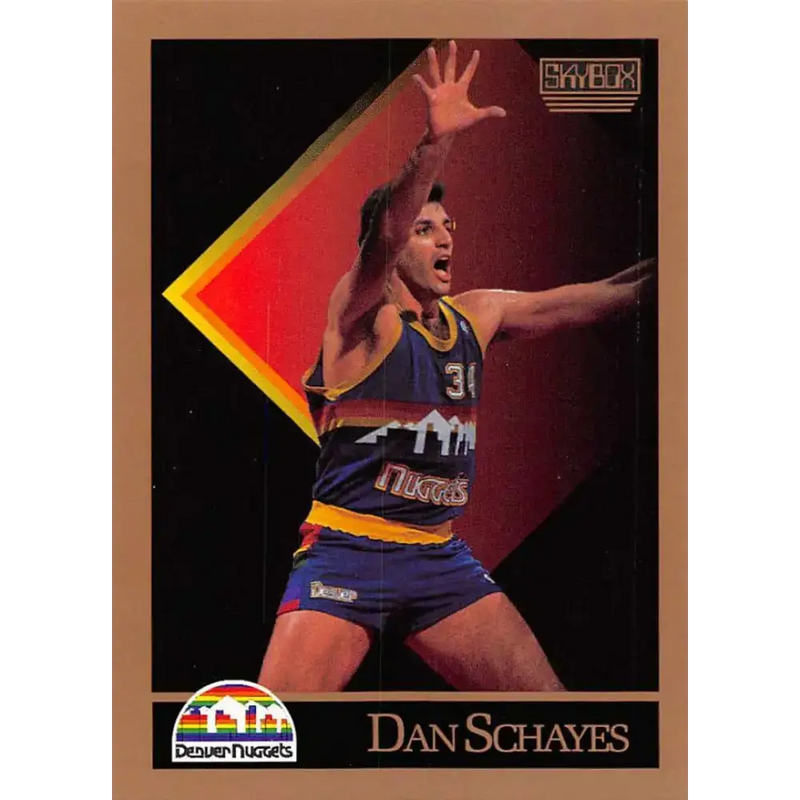 1990-91 SkyBox #81 Danny Schayes EX Excellent SP Denver Nuggets Basketball Card - Basketball Card Single