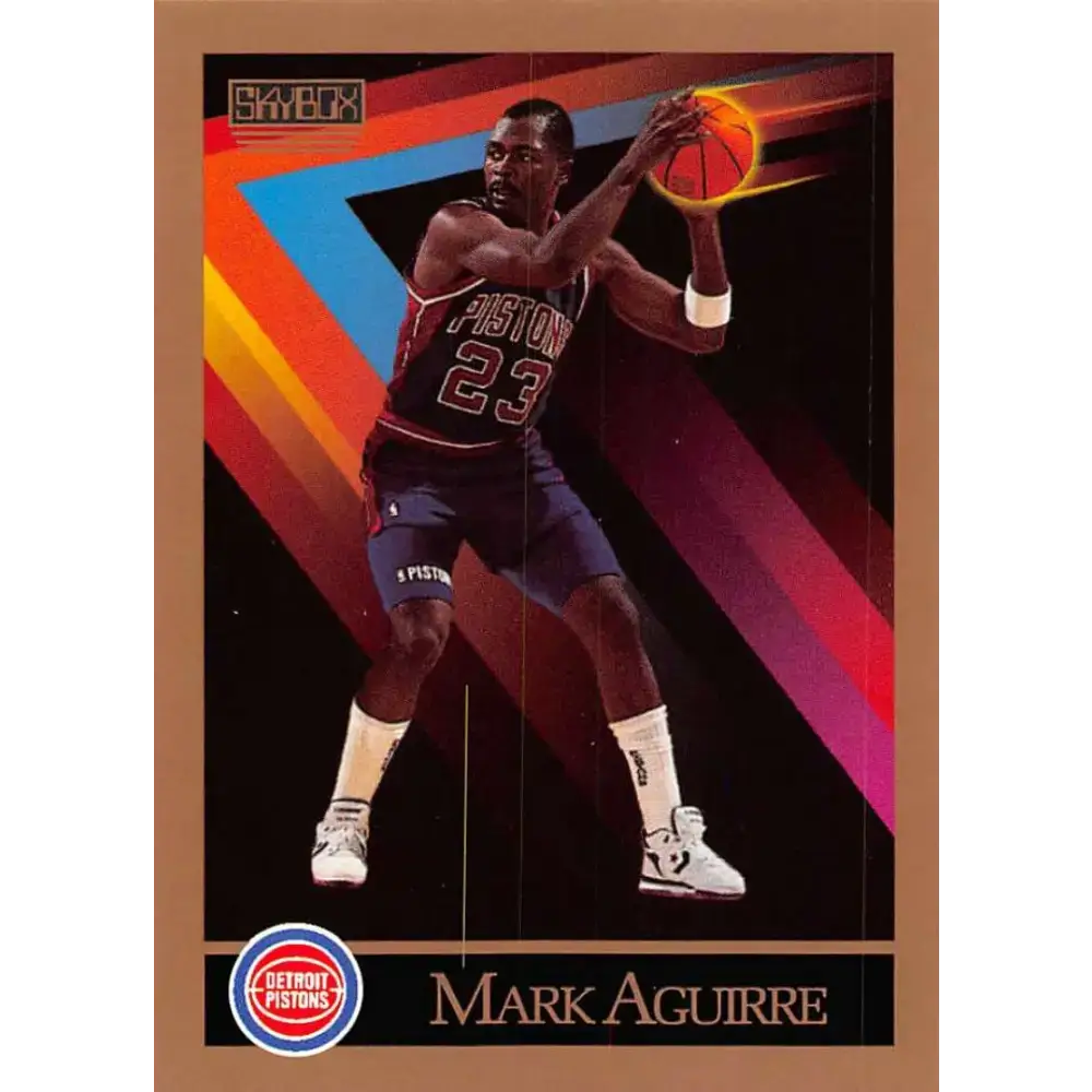1990-91 SkyBox #82 Mark Aguirre EX Excellent Detroit Pistons Basketball Card - Basketball Card Single