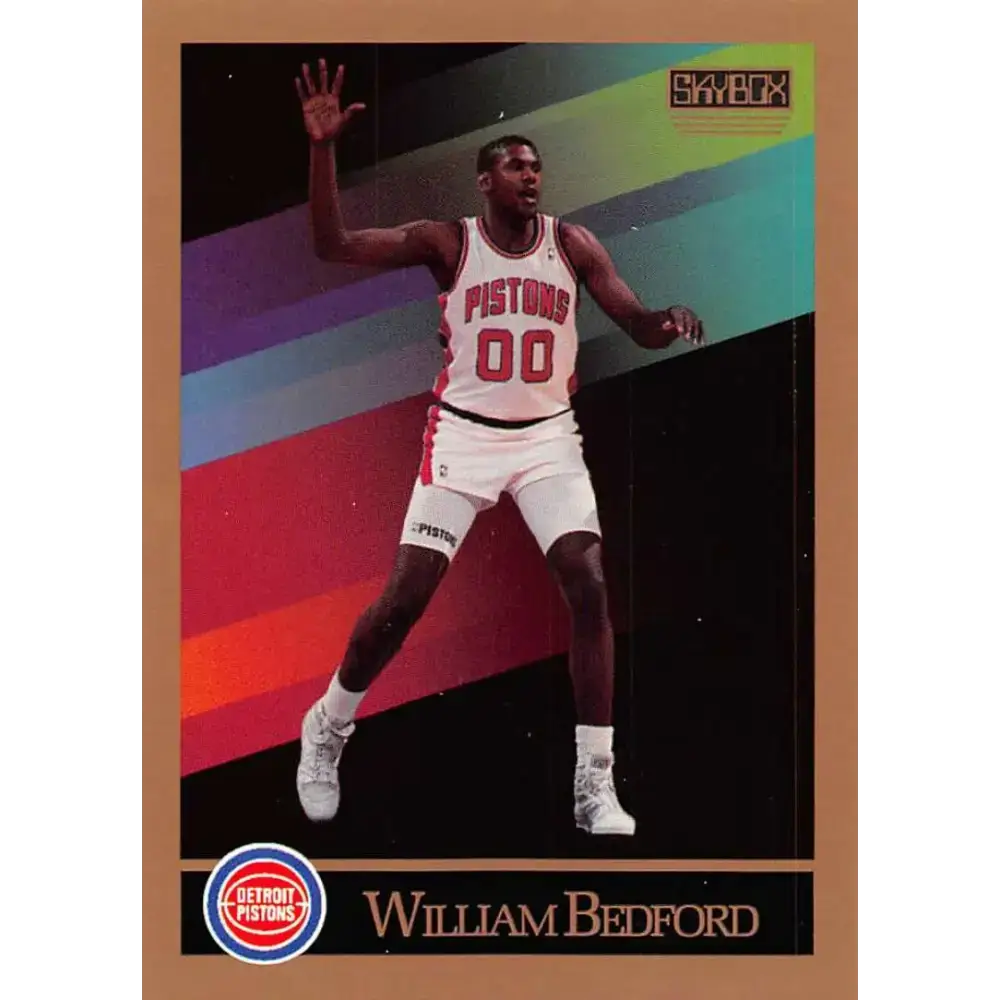 1990-91 SkyBox #83 William Bedford EX Excellent RC Rookie Detroit Pistons Basketball Card - Basketball Card Single
