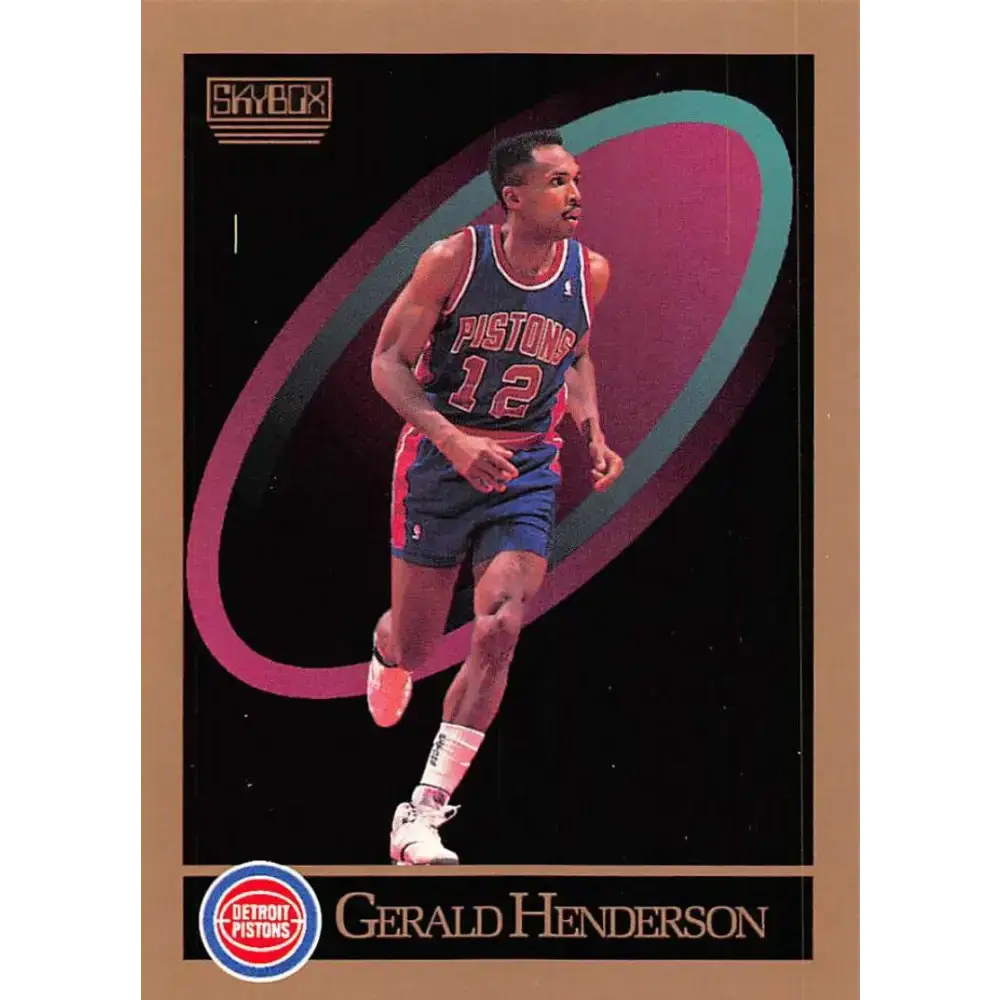 1990-91 SkyBox #88 Gerald Henderson EX Excellent SP Detroit Pistons Basketball Card