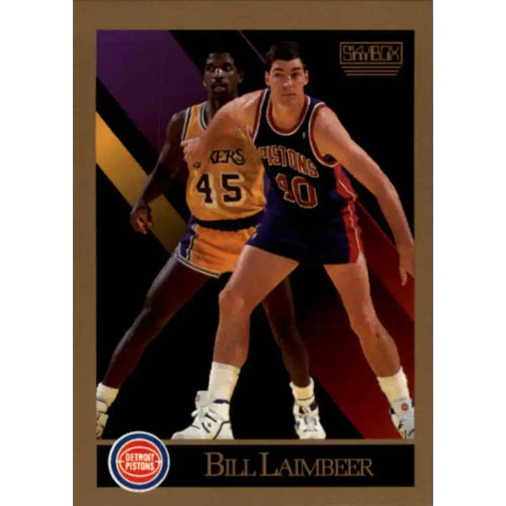 1990-91 SkyBox #90 Bill Laimbeer EX Excellent Detroit Pistons Basketball Card - Basketball Card Single