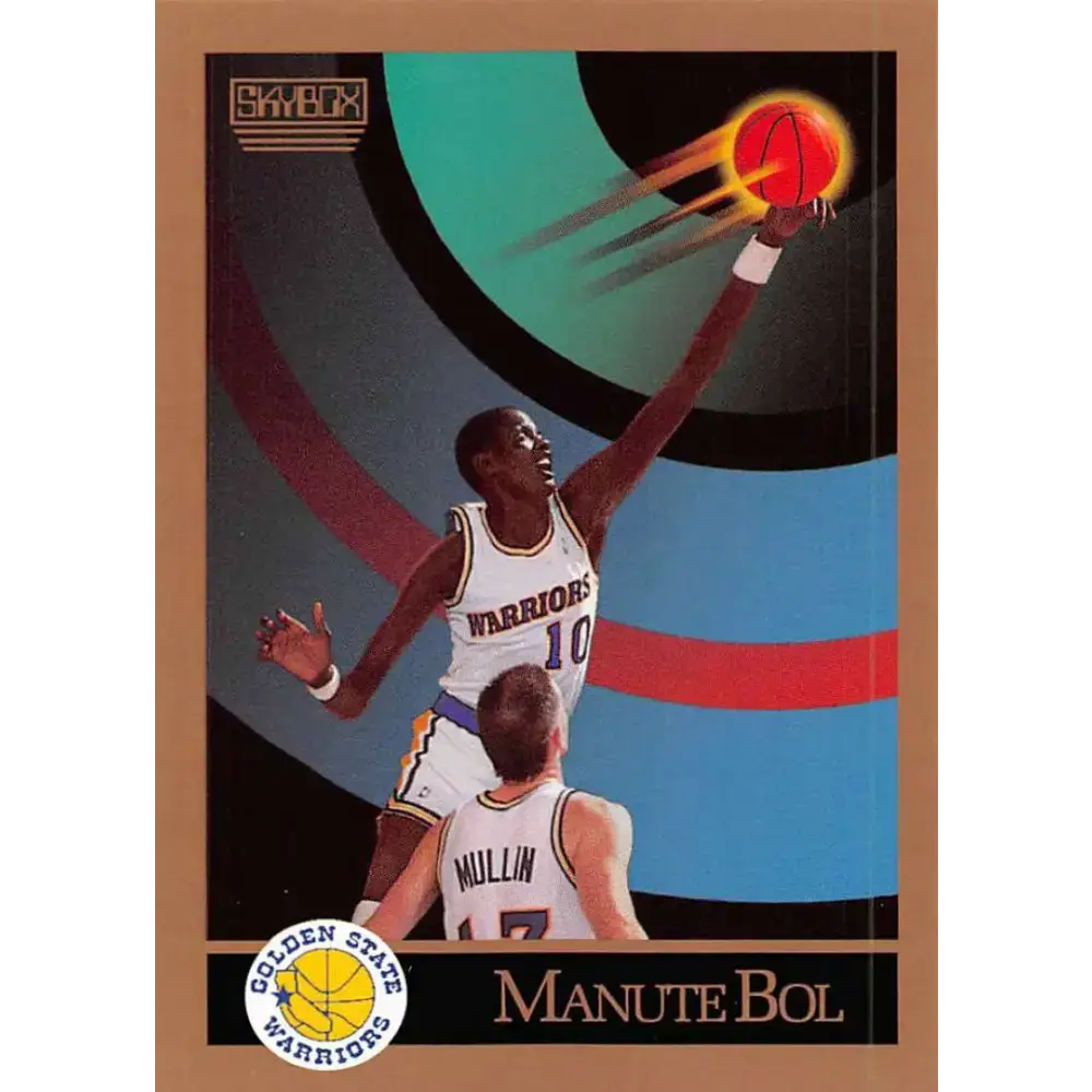 1990-91 SkyBox #94 Manute Bol EX Excellent SP Golden State Warriors Basketball Card - Basketball Card Single