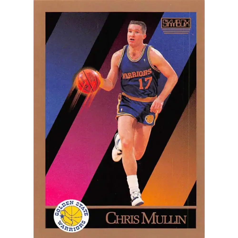 1990-91 SkyBox #98 Chris Mullin EX Excellent Golden State Warriors Basketball Card - Basketball Card Single