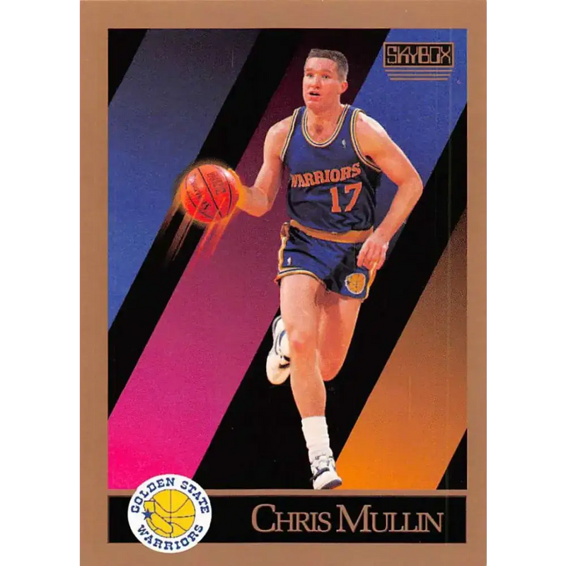 1990-91 SkyBox #98 Chris Mullin EX Excellent Golden State Warriors Basketball Card - Basketball Card Single