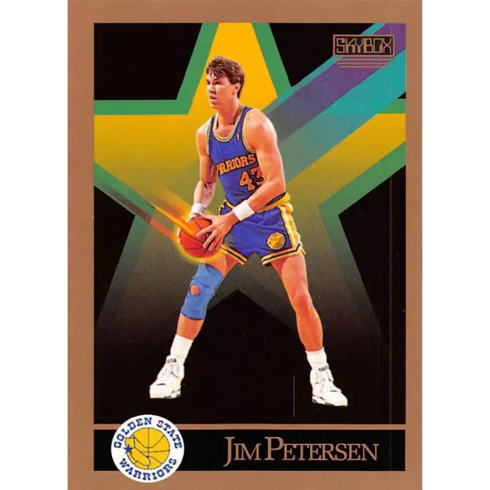1990-91 SkyBox #99 Jim Petersen EX Excellent Golden State Warriors Basketball Card