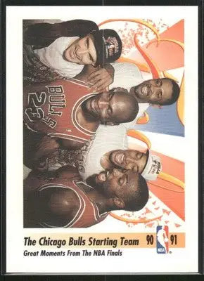 1990-91 SkyBox Chicago Bulls Starting Team #337 Basketball - Basketball Card Single