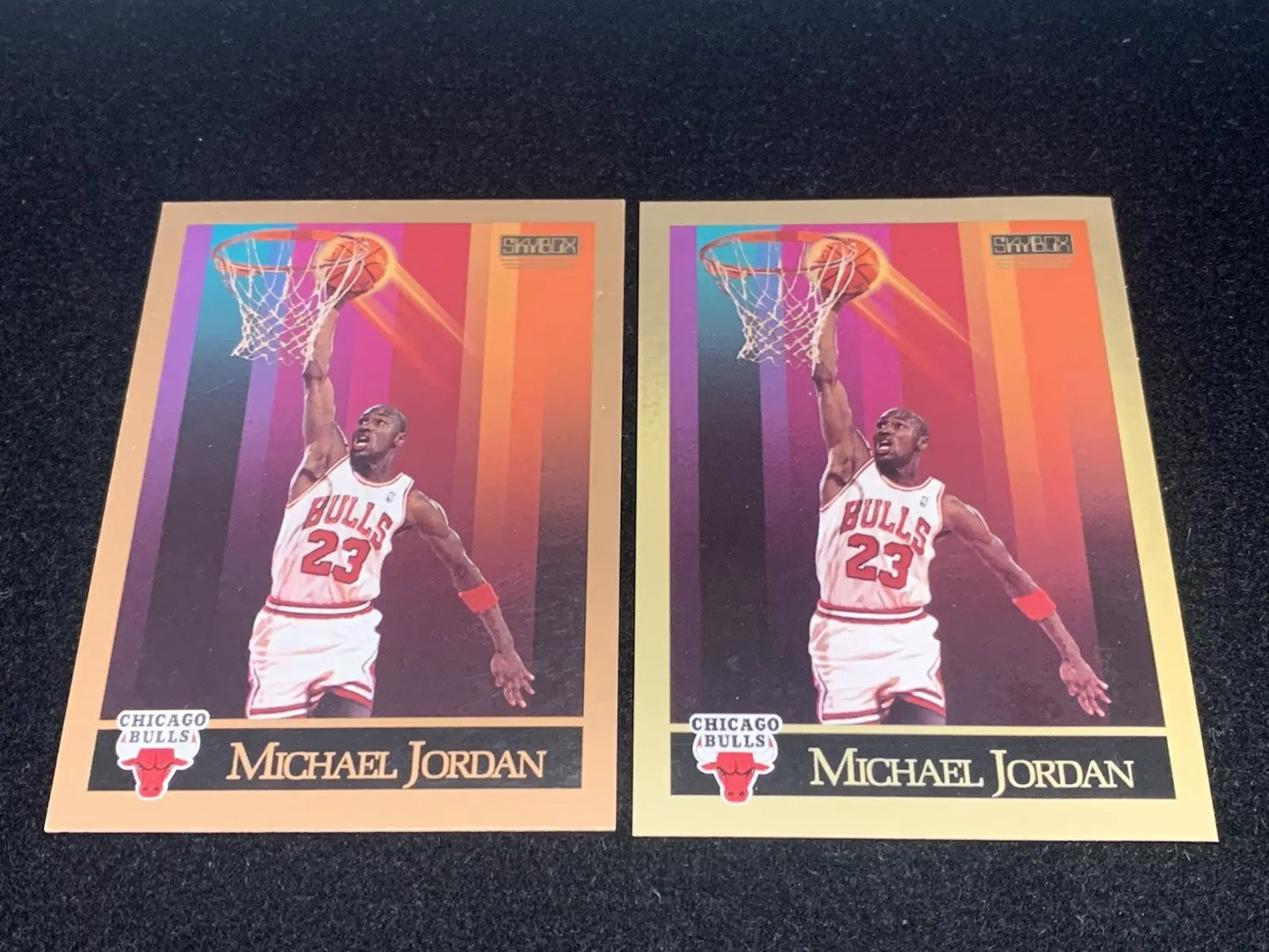 1990-91 SkyBox Michael Jordan #41 *VARIATION* Border & Green Tint - Basketball Card Single