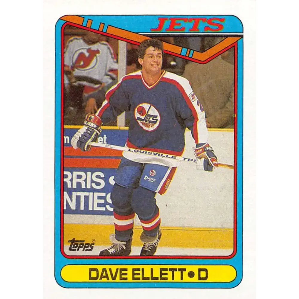 1990-91 Topps #104 Dave Ellett NM-MT Hockey Card