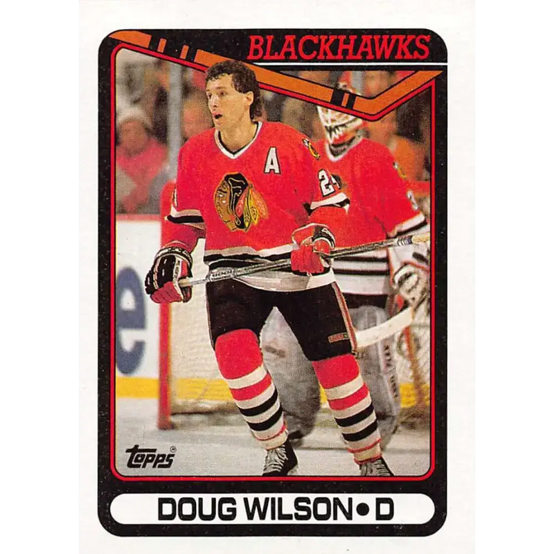 1990-91 Topps #111 Doug Wilson NM-MT Chicago Blackhawks Hockey Card - Hockey Card Single