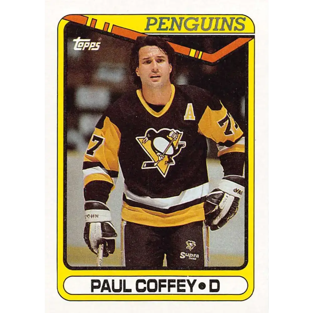 1990-91 Topps #116 Paul Coffey NM-MT Pittsburgh Penguins Hockey Card - Hockey Card Single