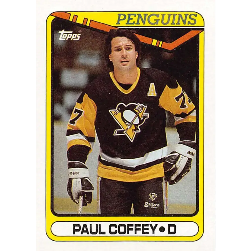 1990-91 Topps #116 Paul Coffey NM-MT Pittsburgh Penguins Hockey Card - Hockey Card Single