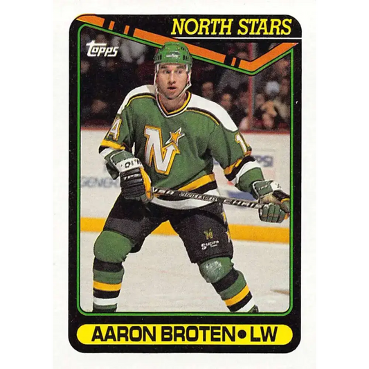 1990-91 Topps #118 Aaron Broten NM-MT Hockey Card - Hockey Card Single