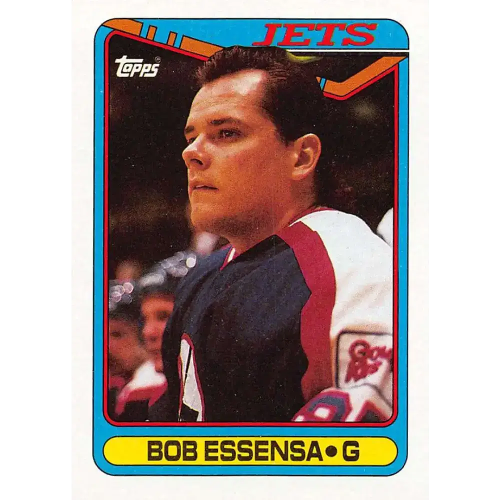 1990-91 Topps #119 Bob Essensa NM-MT RC Rookie Winnipeg Jets Hockey Card - Hockey Card Single