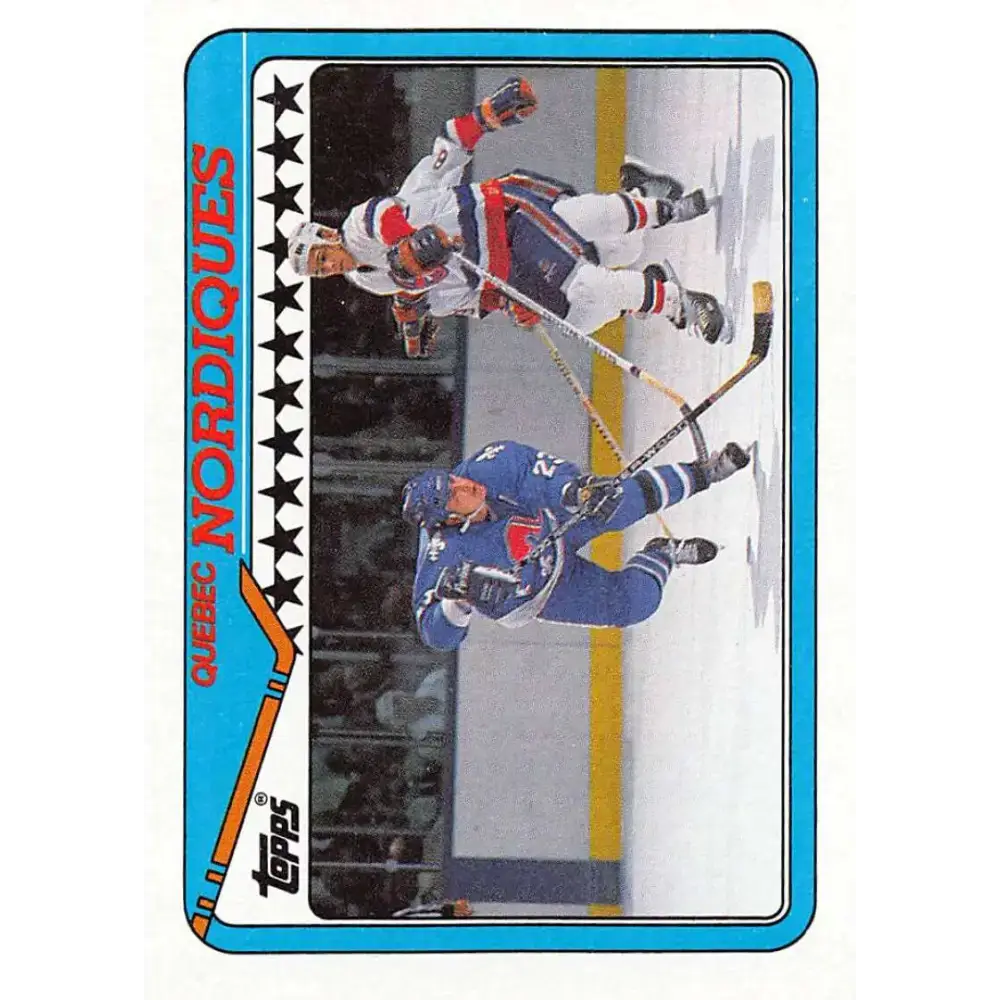 1990-91 Topps #122 Nordiques Team NM-MT Hockey Card