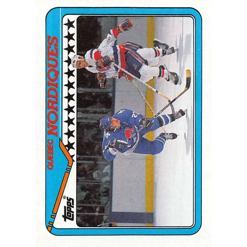 1990-91 Topps #122 Nordiques Team NM-MT Hockey Card