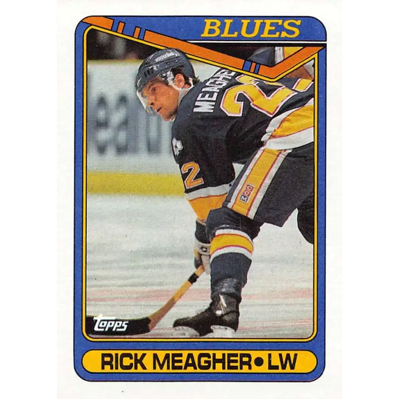 1990-91 Topps #125 Rick Meagher NM-MT St. Louis Blues Hockey Card - Hockey Card Single