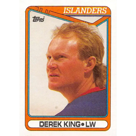 1990-91 Topps #128 Derek King NM-MT New York Islanders Hockey Card