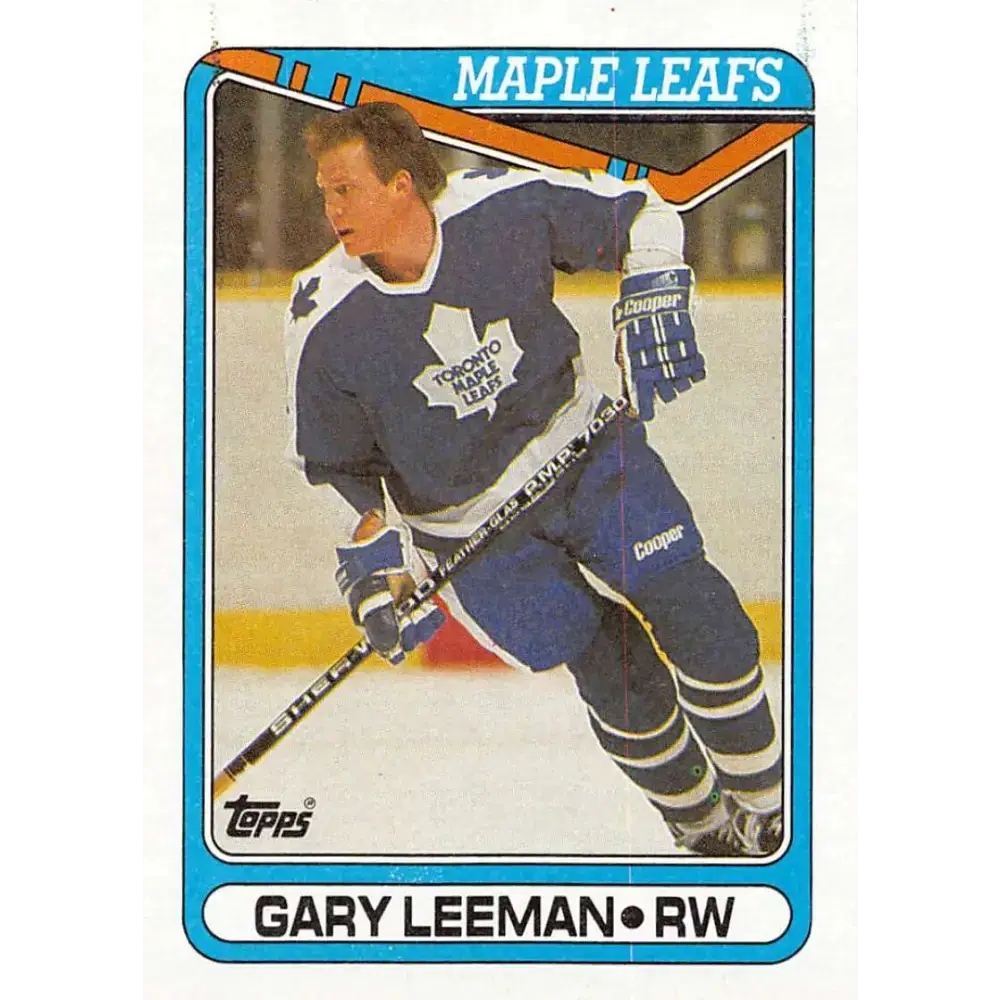 1990-91 Topps #135 Gary Leeman NM-MT Toronto Maple Leafs Hockey Card - Hockey Card Single