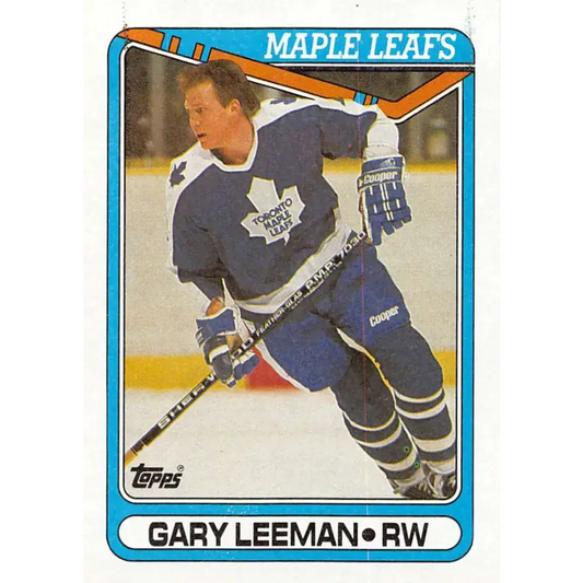 1990-91 Topps #135 Gary Leeman NM-MT Toronto Maple Leafs Hockey Card - Hockey Card Single