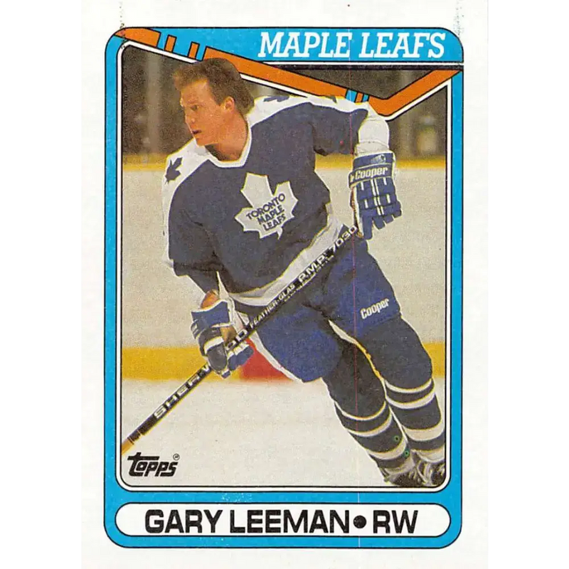 1990-91 Topps #135 Gary Leeman NM-MT Toronto Maple Leafs Hockey Card - Hockey Card Single