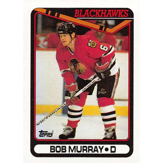 1990-91 Topps #138 Bob Murray NM-MT Chicago Blackhawks Hockey Card