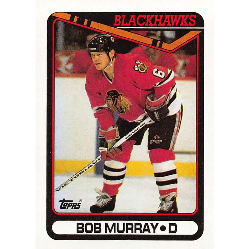 1990-91 Topps #138 Bob Murray NM-MT Chicago Blackhawks Hockey Card - Hockey Card Single