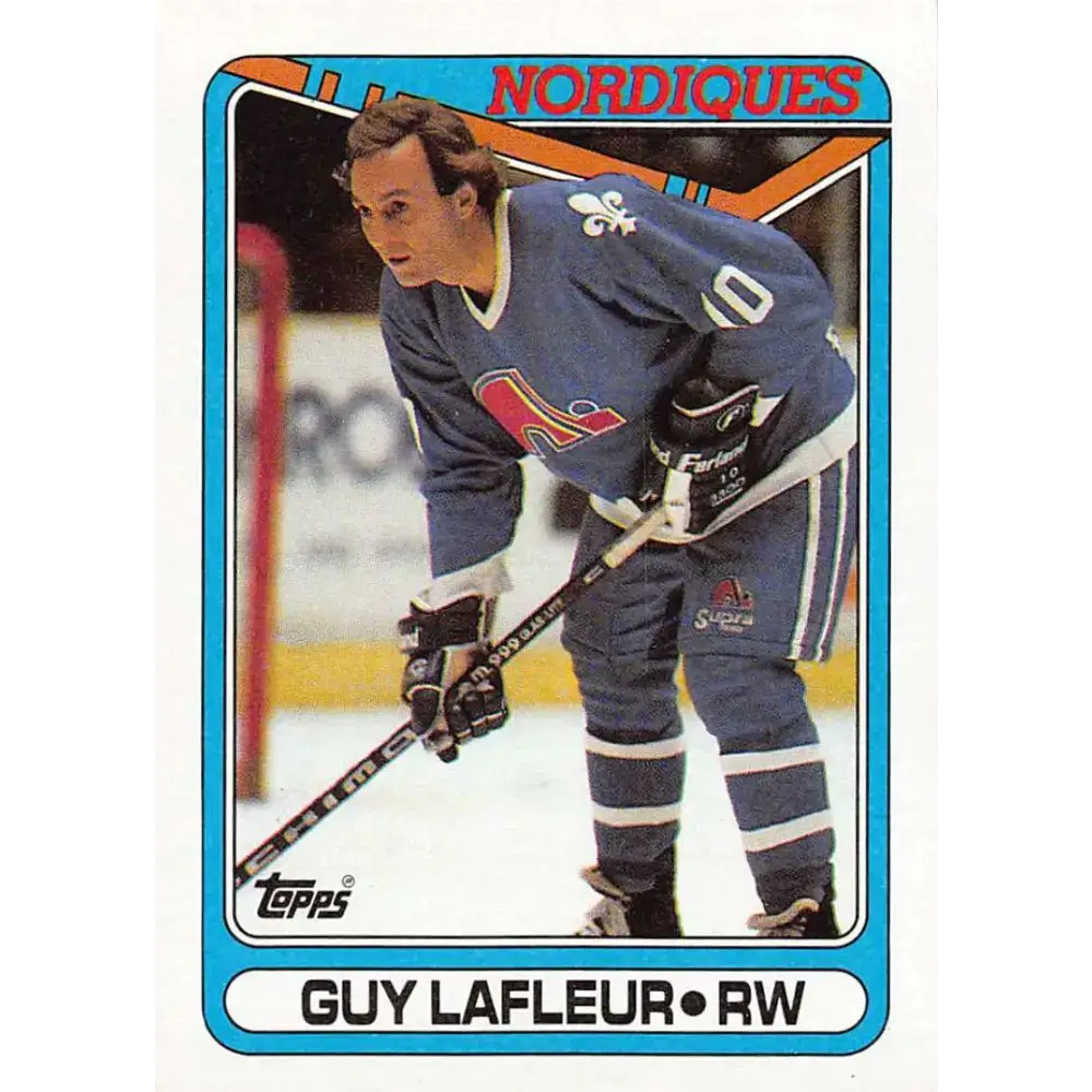 1990-91 Topps #142 Guy Lafleur NM-MT Hockey Card - Hockey Card Single