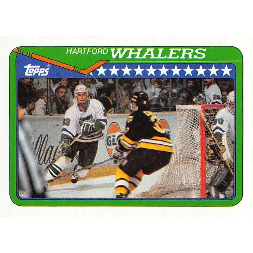 1990-91 Topps #144 Whalers Team NM-MT Hartford Whalers Hockey Card - Hockey Card Single