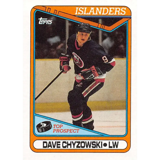 1990-91 Topps #146 Dave Chyzowski NM-MT New York Islanders Hockey Card