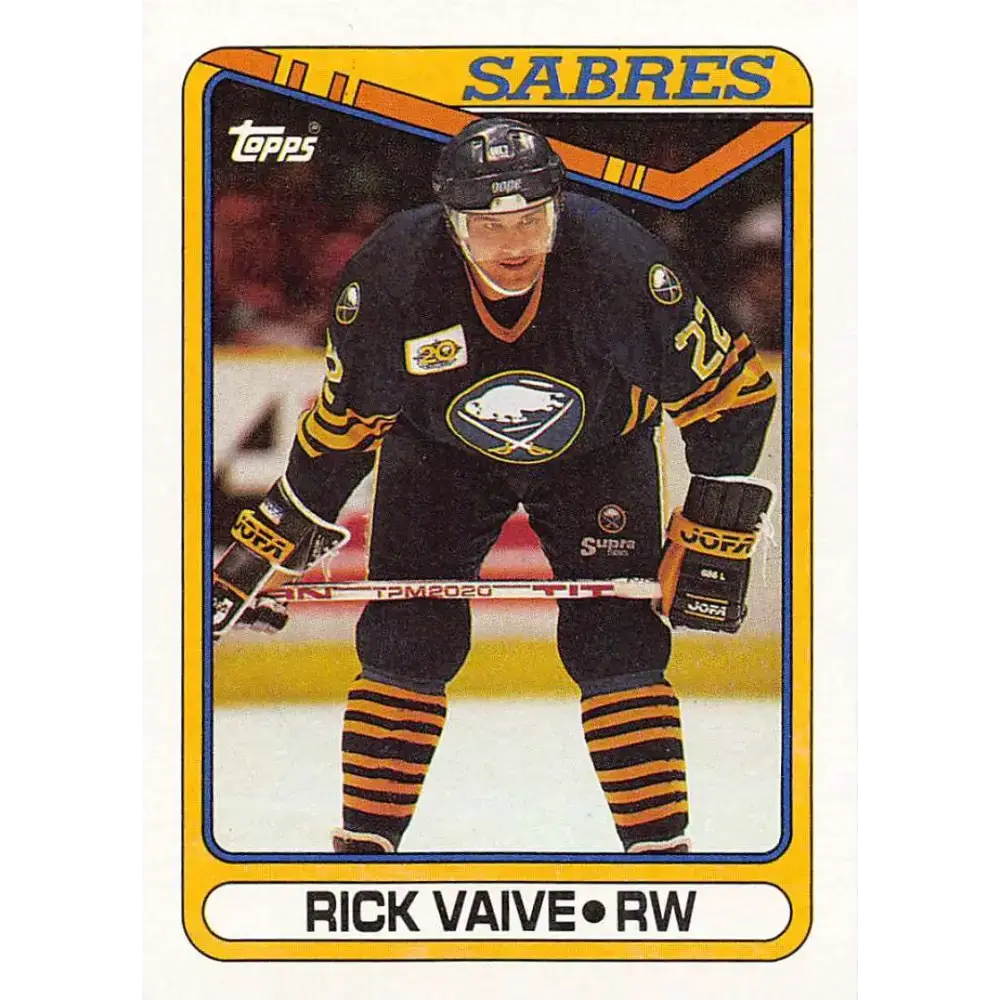 1990-91 Topps #148 Rick Vaive NM-MT Hockey Card - Hockey Card Single