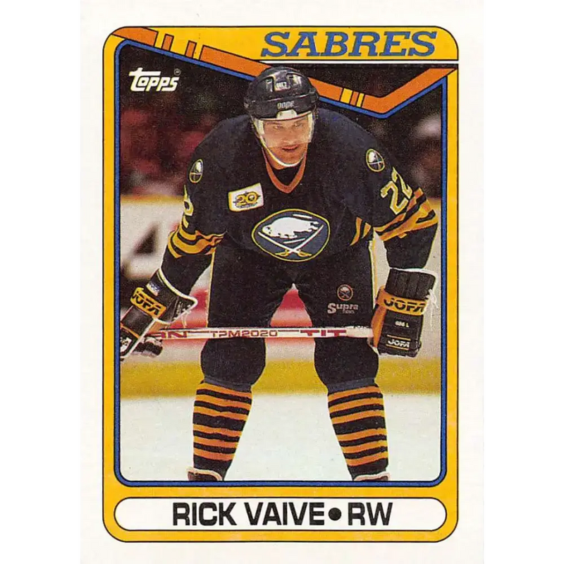 1990-91 Topps #148 Rick Vaive NM-MT Hockey Card - Hockey Card Single