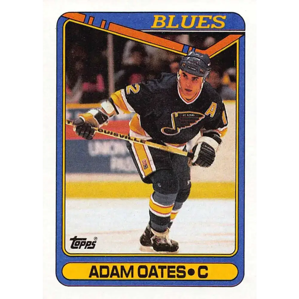 1990-91 Topps #149 Adam Oates NM-MT St. Louis Blues Hockey Card - Hockey Card Single
