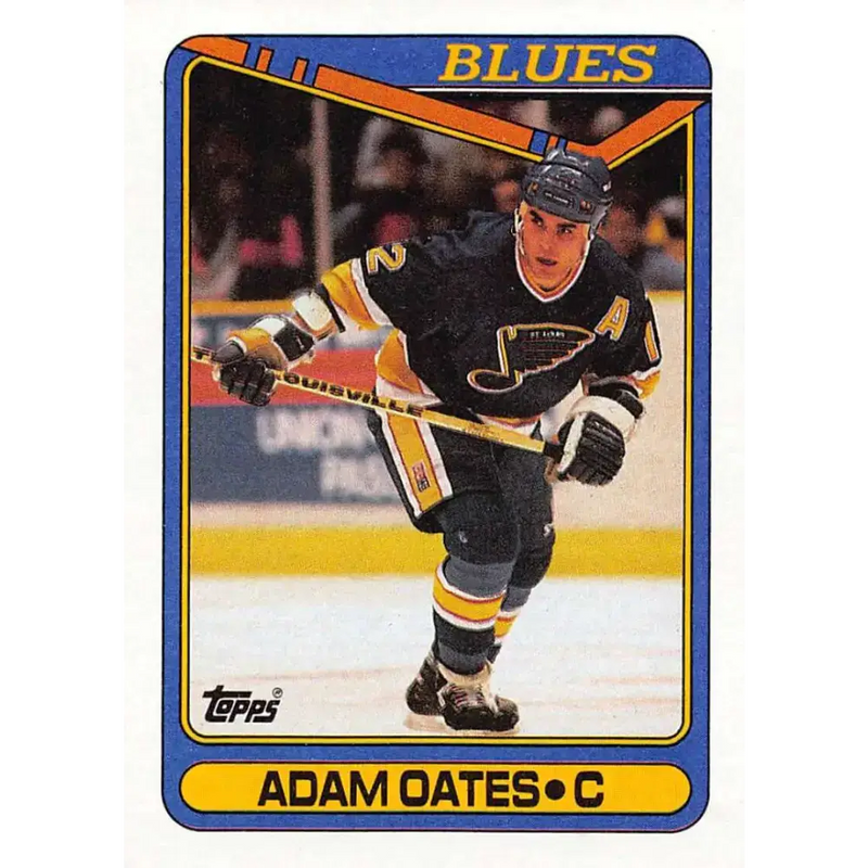 1990-91 Topps #149 Adam Oates NM-MT St. Louis Blues Hockey Card - Hockey Card Single