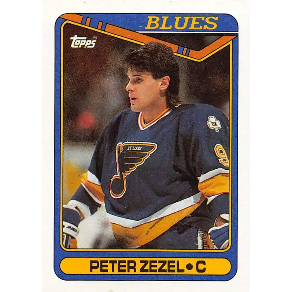 1990-91 Topps #15 Peter Zezel NM-MT Hockey Card - Hockey Card Single