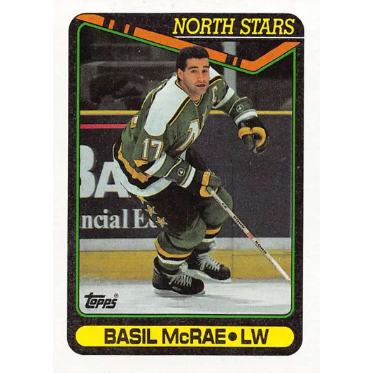 1990-91 Topps #151 Basil McRae NM-MT Minnesota North Stars Hockey Card - Hockey Card Single