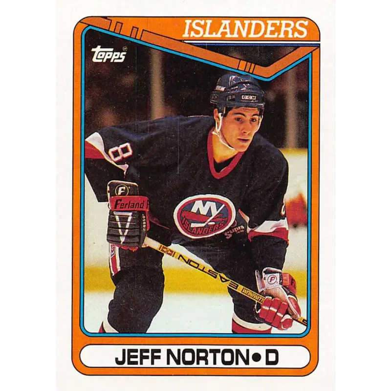1990-91 Topps #166 Jeff Norton NM-MT New York Islanders Hockey Card - Hockey Card Single