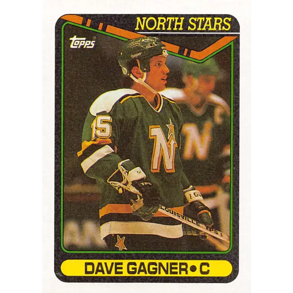 1990-91 Topps #168 Dave Gagner NM-MT Minnesota North Stars Hockey Card - Hockey Card Single