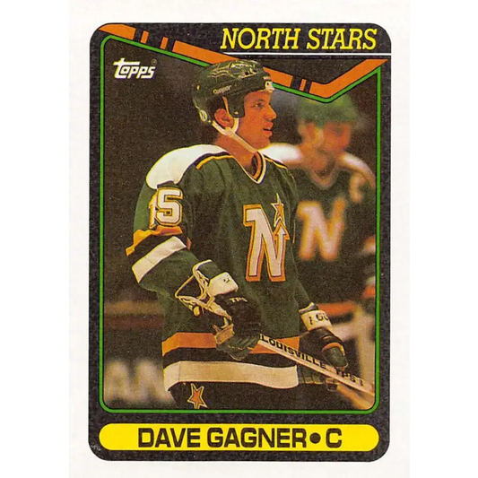 1990-91 Topps #168 Dave Gagner NM-MT Minnesota North Stars Hockey Card - Hockey Card Single