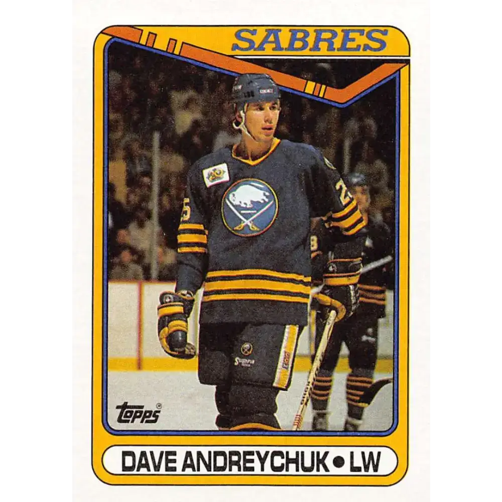 1990-91 Topps #169 Dave Andreychuk NM-MT Buffalo Sabres Hockey Card - Hockey Card Single