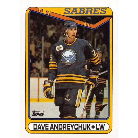 1990-91 Topps #169 Dave Andreychuk NM-MT Buffalo Sabres Hockey Card