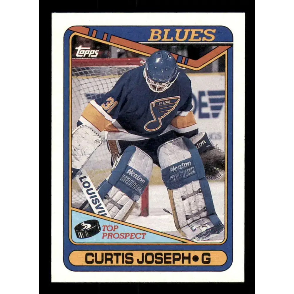 1990-91 Topps #171 Curtis Joseph NM-MT RC Rookie St. Louis Blues Hockey Card - Hockey Card Single