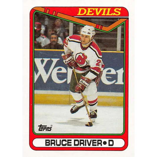 1990-91 Topps #172 Bruce Driver NM-MT New Jersey Devils Hockey Card