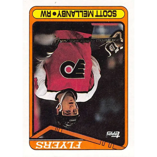 1990-91 Topps #173 Scott Mellanby NM-MT Philadelphia Flyers Hockey Card - Hockey Card Single
