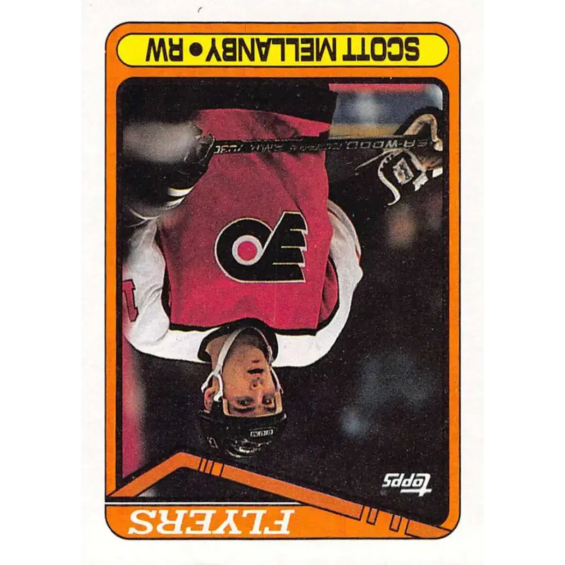 1990-91 Topps #173 Scott Mellanby NM-MT Philadelphia Flyers Hockey Card - Hockey Card Single