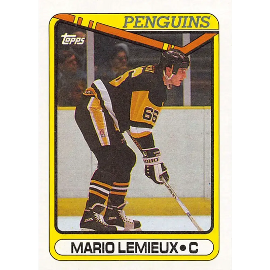 1990-91 Topps #175 Mario Lemieux NM-MT Pittsburgh Penguins Hockey Card